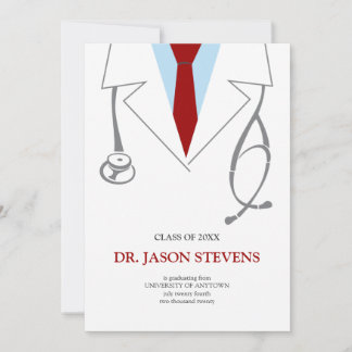 Einladung des Arztes zum Abschluss von White Coat