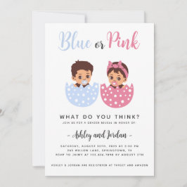 Einladung des Babygeschlechts zu Rackereien