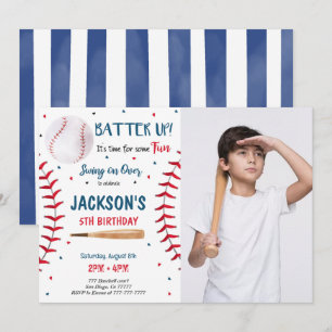 Einladung des Baseball-Fotos