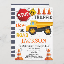 Einladung des Baustumpffahrzeugs