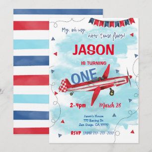 Einladung des bearbeitbaren Flugzeugs