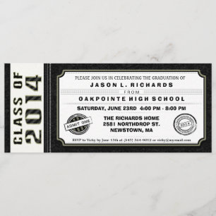 Einladung des Black & White Ticket Abschlusses