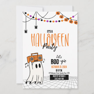 Einladung des Boo-gie-Halloween-Party von lass