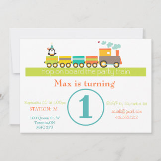 Einladung des Boy Train zum 1. Geburtstag