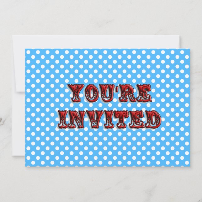 Einladung des Circus Tickets (Vorderseite)