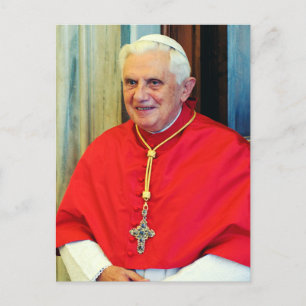Einladung des deutschen Papstes Benedikt Postkarte