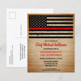 Einladung des Feuerwehrmanns zur Einstellung des F