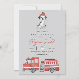 Einladung des Feuerwehrspielers Boy Baby Shower