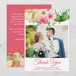 Einladung des Fotos Tropical Palms zum Hochzeitsta