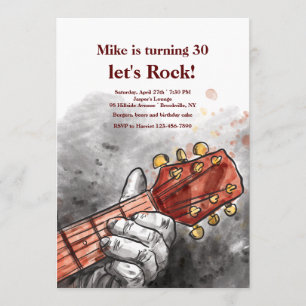 Einladung des Gitarristen