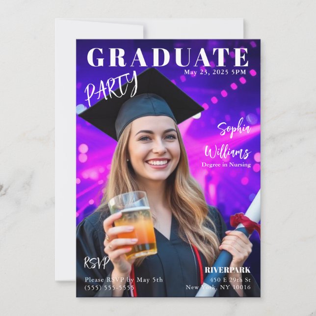 Einladung des Graduate Magazine (Vorderseite)