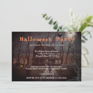 Einladung des Halloween-Party des Unternehmens