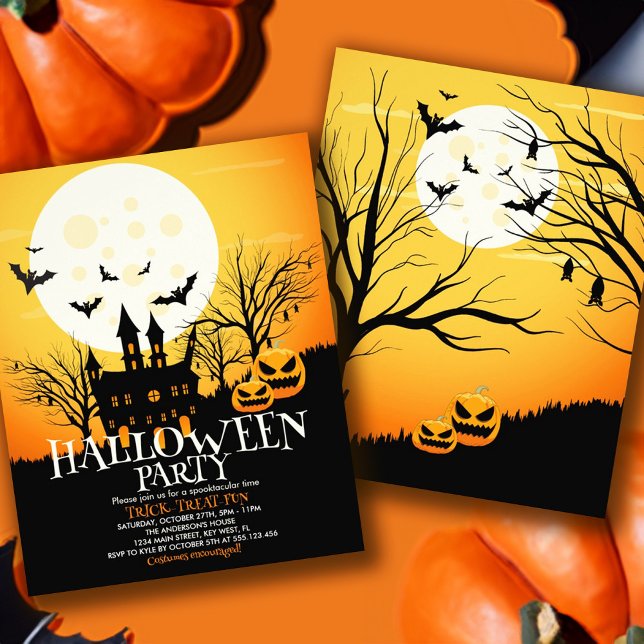 Einladung des Halloween-Party Flyer (Budget Halloween Party Invitation Flyer)