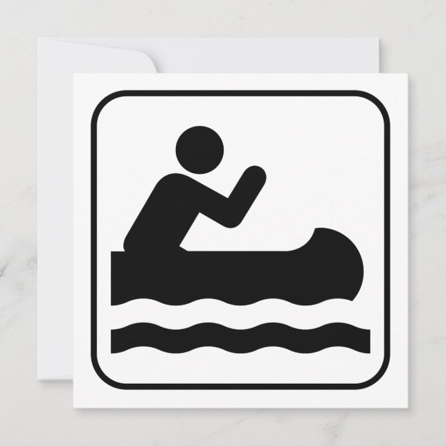 Einladung des Kanu-Symbol (Vorderseite)