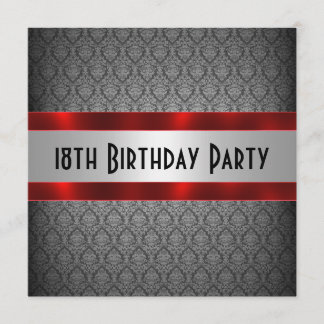 Einladung des Menschen zum 18. Geburtstag