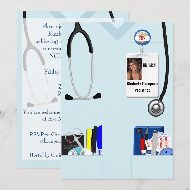 Einladung des nährenden Abschlusses (Vorne/Hinten)