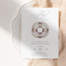 Einladung des Nautical Ahoy Baby Shower Boy