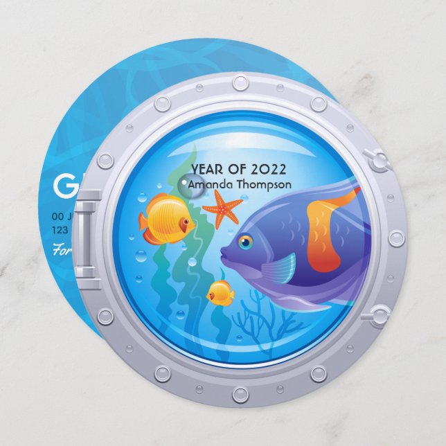 Einladung des Nautischen Abschlusses (Vorne/Hinten)