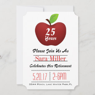 Einladung des Red Apple Teacher Retirement