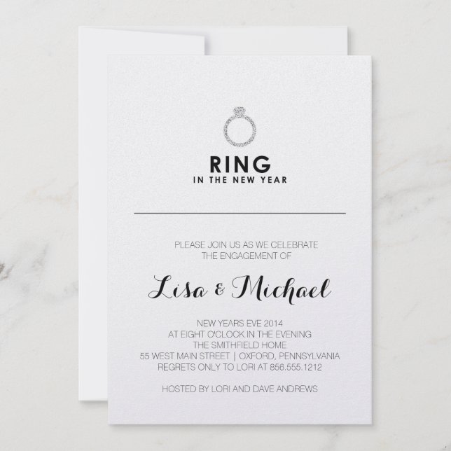 Einladung des Silvesters (Vorderseite)