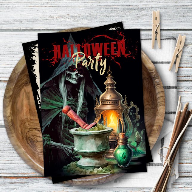 Einladung des toten Mannes zu mystischem Halloween (Von Creator hochgeladen)