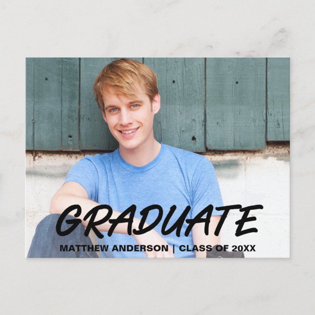 Einladung einer modernen Coolen Graduiertengruppe (Vorderseite)