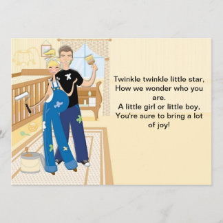 Einladung einer neutralen Babydusche