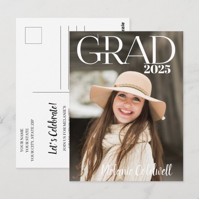 Einladung einer von der Zeitschrift Inspiriert Gra Postkarte (Vorne/Hinten)