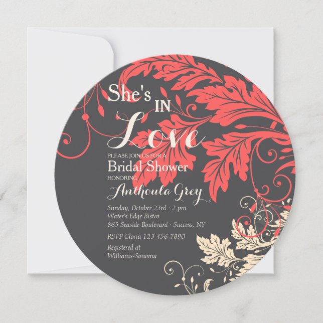 Einladung eines Foliage Drama (Vorderseite)