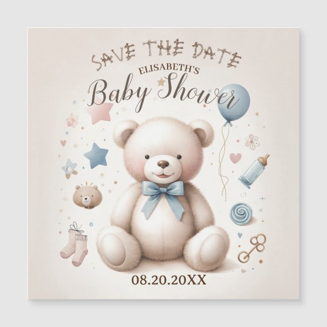 Einladung eines niedlichen Teddy-Bären (Vorderseite)