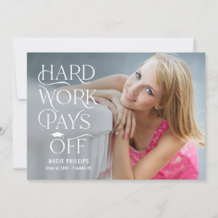 Einladung eines roten Abschlusses