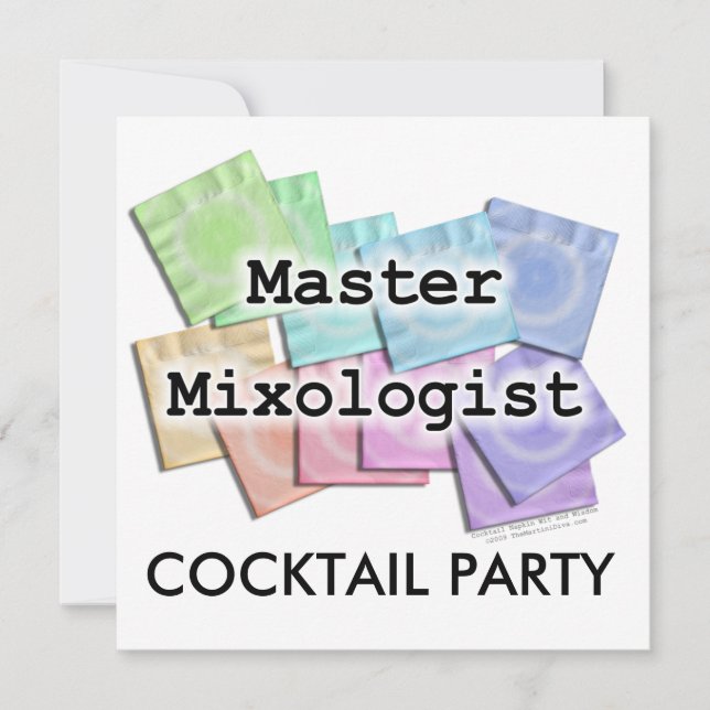 Einladung, Einladung - MASTER MIXOLOGIST (Vorderseite)