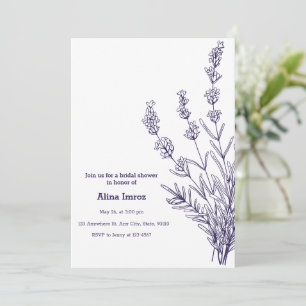 Einladung französischer Lavendel-Blume mit eigener