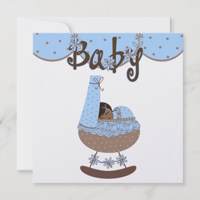 Einladung für Baby 5,25" x 5,25" (Vorderseite)