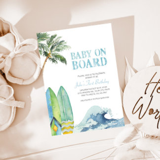 Einladung für Baby an Bord Kinderdusche