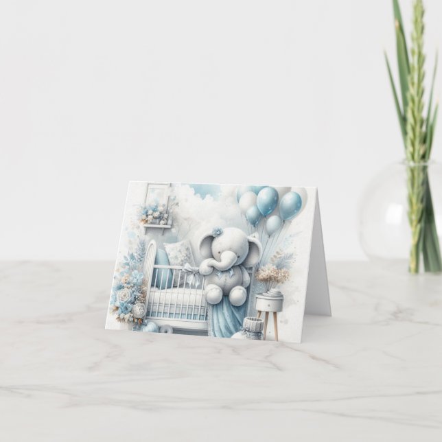 Einladung für Baby Boy Baby Dusche (Vorderseite)