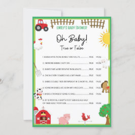 Einladung für Baby Shower-Dusche für Landtiere