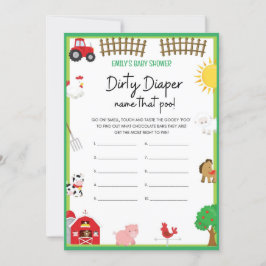 Einladung für Baby Shower-Dusche für Landtiere