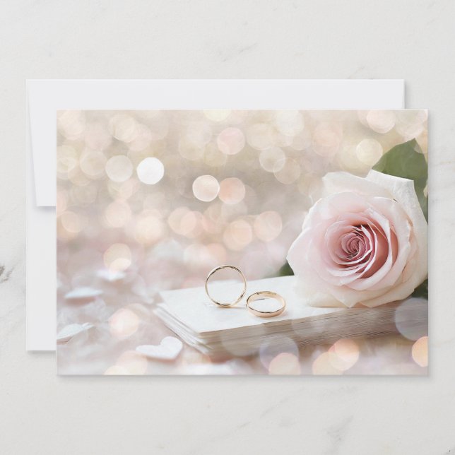 Einladung für maßgeschneiderte Hochzeiten (Vorderseite)