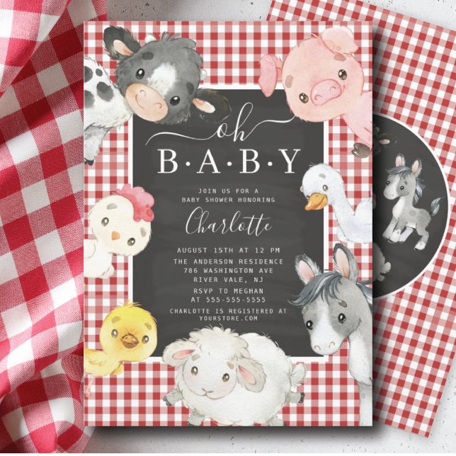 Einladung für niedliche Landtiere (Von Creator hochgeladen)