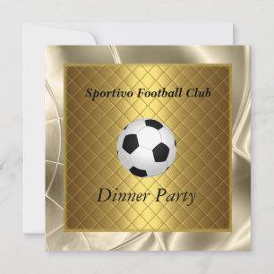 Einladung Fußball Dinner Party Football