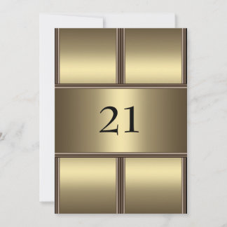 Einladung Geburtstag Gold Glamour