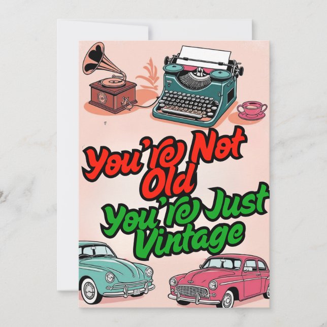 Einladung Glückwunsch Geburtstagskarten (Vorderseite)