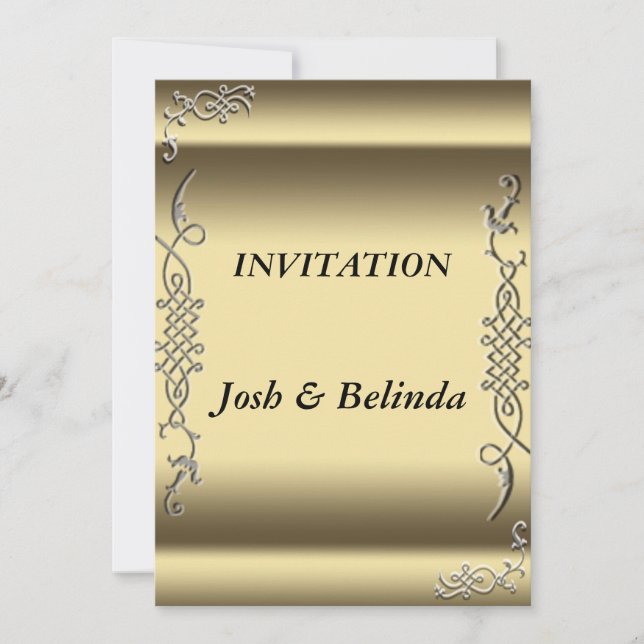 Einladung goldene Hochzeit Einladung (Vorderseite)