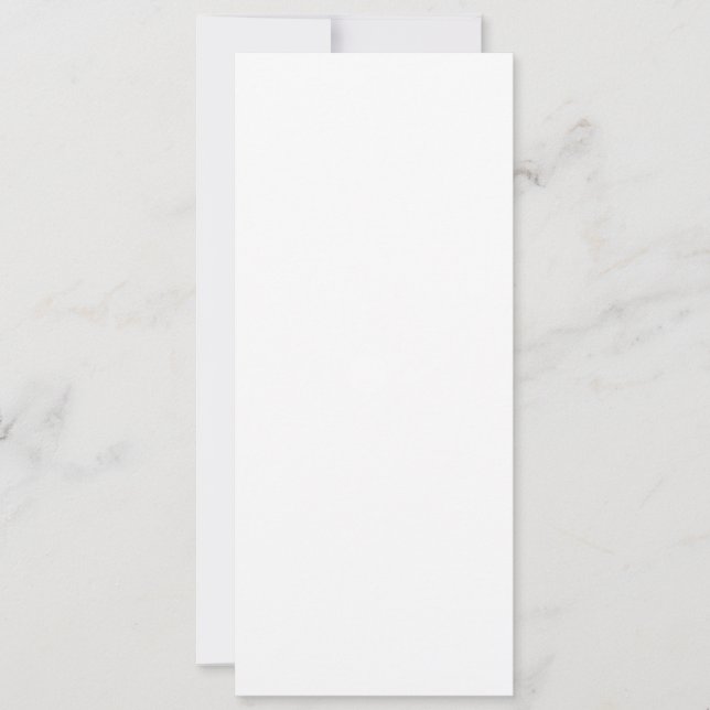 Einladung, Größe: 4" x 9,25", Papier: Semi-Glo Einladung (Vorderseite)