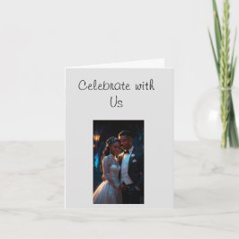 Einladung, Größe: 5" x 7" Hochzeitscouch Ankündigung