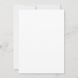 Einladung, Größe 5" x 7", Papier: matt weiß Einladung