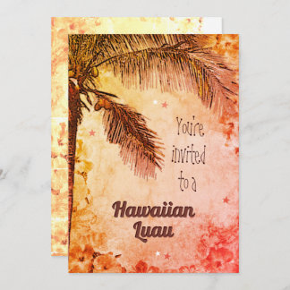Einladung Hawaiian Luau