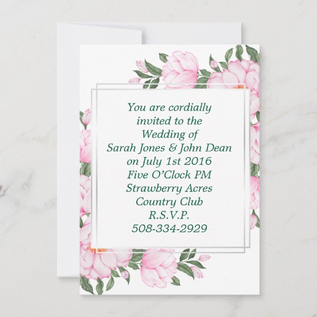 Einladung Hochzeit (Vorderseite)