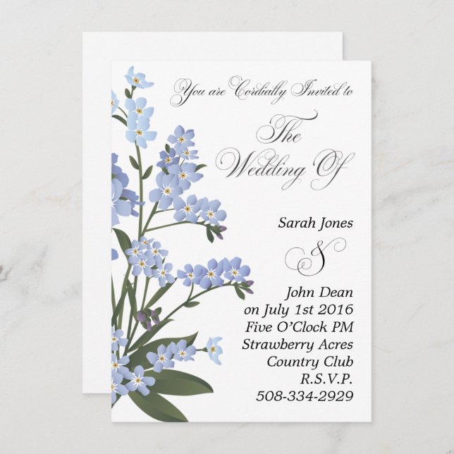 Einladung Hochzeit (Vorne/Hinten)